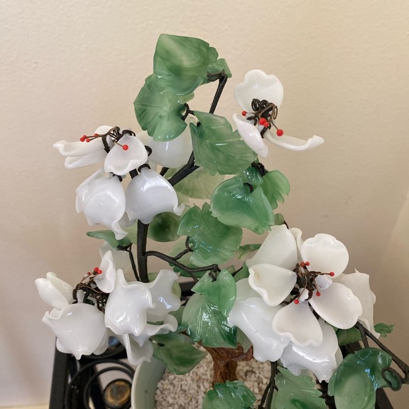 Unique Vintage Wall Decor Vintage Jade Flower Tree In Celadon Green